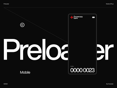 Preloader mobile version adaptive branding design landing mobile preloader responsive ui uiux web
