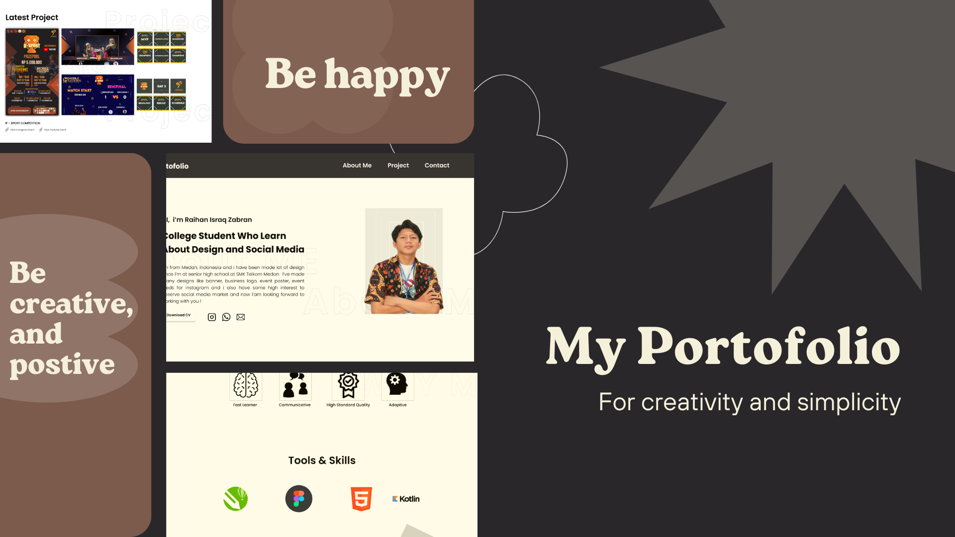 My Portofolio Website design graphic design portofolio ui ux website