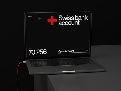 Website for Swiss bank bank branding design landing minimalism swiss ui uiux web webdesign
