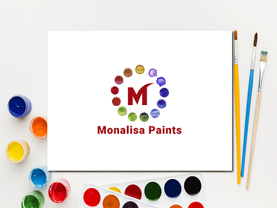 MONALISA PAINTS -WORD MARK LOGO DESIGN branding branding logo corporate creative design logo monalisa paints professional wordmark