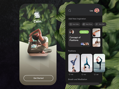 Yoga App app iphone mobileapp ui yoga