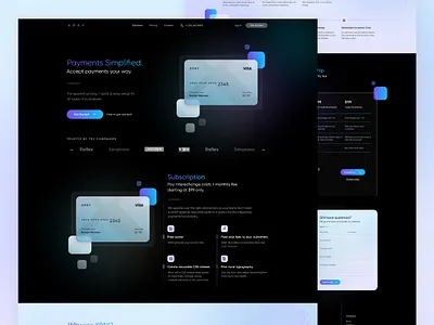Dark Web UI | Payment Processor | Like Stripe branding darkui darkwebui design getxpay payment gateway payment processor payment ui stripe ui ux xpay