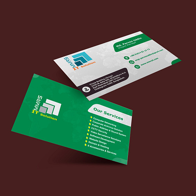 Visiting Card Dsign branding graphic design motion graphics ui