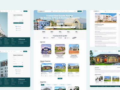 Real Estate Website Design landing page real estate real estate landing page design real estate web design real estate website design web design web ui design website website design