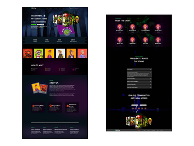 NFT Landing Page Design branding figma freepick graphic design iconify illustration logo ui ui ux design vector