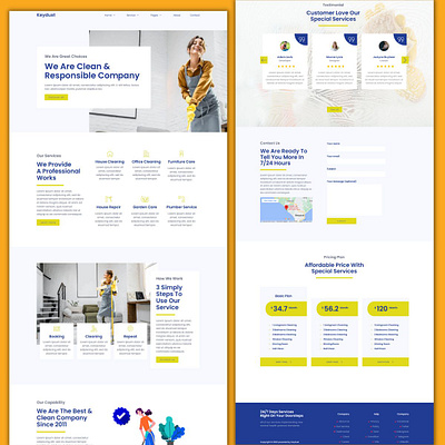 💥💥Cleaning Website Design🔥 business website design nft nft website wordpress wordpress website