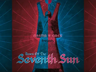 Dawn of the Seventh Sun album cover blues design lettering music print retro rock typography