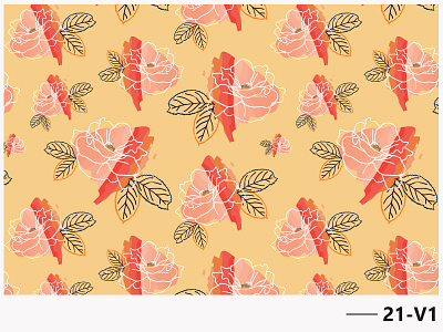 Repeat Pattern 21 adobe illustrator design floral floral pattern graphic design illustration nature pattern a day pattern art pattern designer pattern library pattern maker patterns repeating pattern repeatpattern rose surface design surface pattern designer