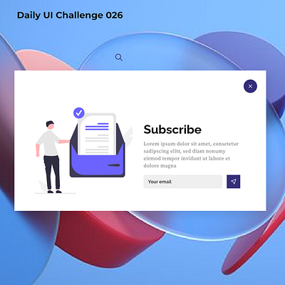 Daily UI - 026 - Subscribe dailyu dailyui 004