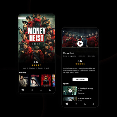 Netflix Concept Design UI/UX app branding design graphic design ui ux