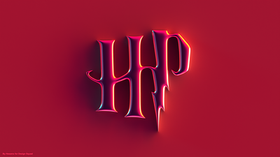 Harry Potter Chromatic 3d 3dart blender chromatic cycles free freebie gryffindor harry potter hogwarts hp logo metal red reflective render thunder wallpaper witch wizad