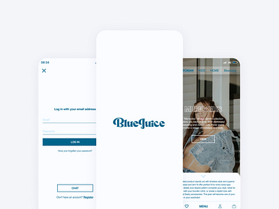 BlueJuice's UI Design: A Balance of Aesthetics and Functionality app design logo product product design ui ux web web design