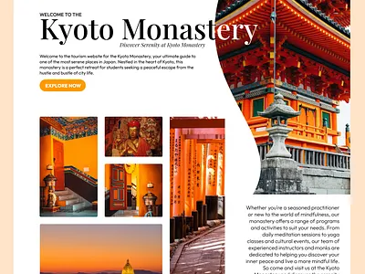 Kyoto Monastery UI - Devfasttt app branding design graphic design illustration logo photography typography ui ux vector