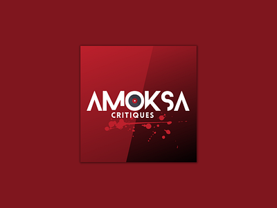 Amoksa Critiques Logo 2d branding design graphic design illustration logo poster typography ui ux vector