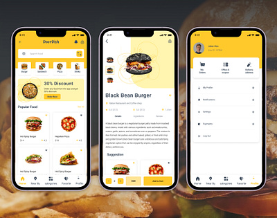 Food Delivery App UI Design app food food delivery app mobile app design mobileapp ui user exprience user research user writer webdesign