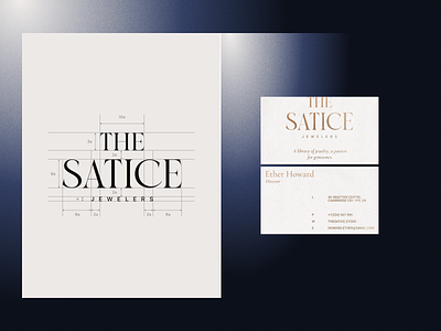 The Satice Jewelers Logo bc branding bussiness card graphic design jewellery jewelry logo typography ui ux