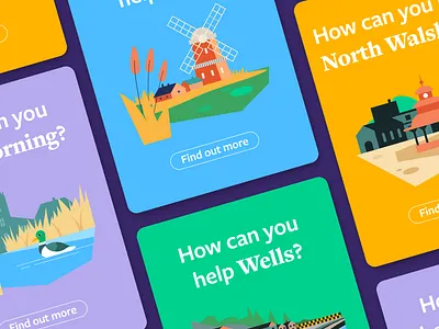 NNDC animation branding design graphic design illustration illustrator motion graphics norfolk rural social posts