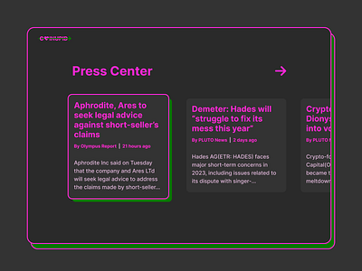 DailyUI #051 - Press Page dailyui dark mode news post press