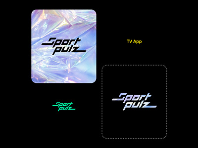 SportPulz app branding cyber cyberpunk digital lettering logo modern pulse pulz s sport tv vector visual identity