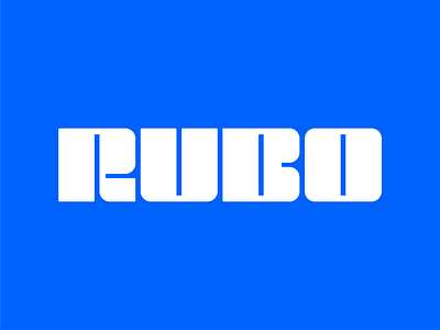 RUBO Logotype brand identity branding colorful happy letterforms lettering logo logotype minimal minimalist modern monogram playful rubo type typography wordmark