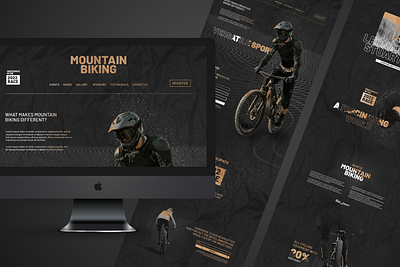 Mountain Biking Website Concept concept figma landing page mountain biking ui uiux webdesign