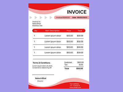 Invoice 046 dailyui design invoice ui