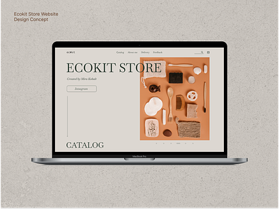 Ecokit Store Website Design Concept concept design inspiration ui ui design ux ui ux ui design web web design website design