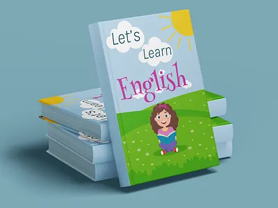 Book cover for children's English learning book book cover book cover design book cover illustration book design cover design editorial design education english