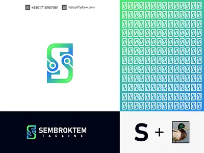 Modern Minimalist Letter S Logo Design, App Logo app icon app logo brand identity brand logo branding creative logo duck logo flat logo graphic design icon letter logo logo logo design logos minimalist logo mobile app modern logo s letter unique logo