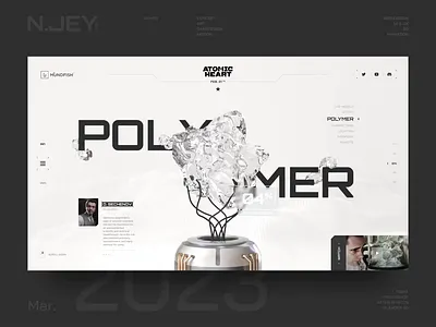 Sechenov Polymer. Concept 3d 3d model 3dart abstract animation blender design game interactive minimalism motion ui ux webdesign white