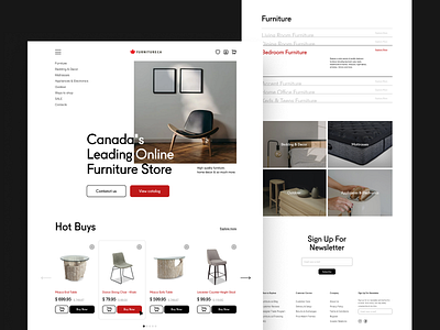 Furniture store / Website / Web design design furniture store online store redesign redesign concept uxui web design website design