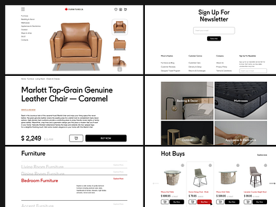 Furniture store / Website / Web design design furniture store online store redesign redesign concept uxui web design website design