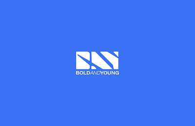 Bold and Young branding graphic design logo