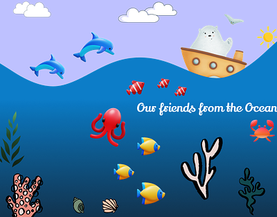 Ocean's friends figma illustration