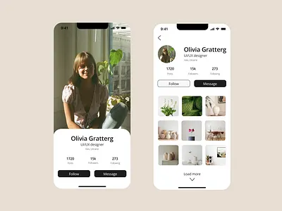 User Profile / account for mobile app DailyUi 006 app branding design graphic design illustration logo typography ui ux vector