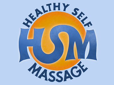 Healthy Self Massage Logo branding design graphic design hand lettering logo logo design typography