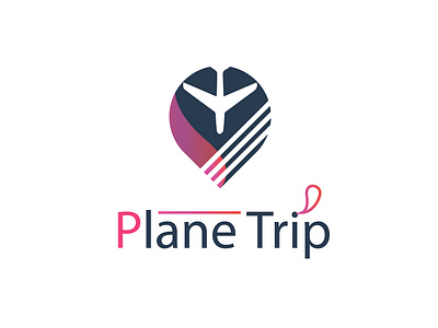 Plane Trip logo branding graphic design logo