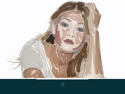 Portrait Practice_ Gigi Hadid digital art illustration