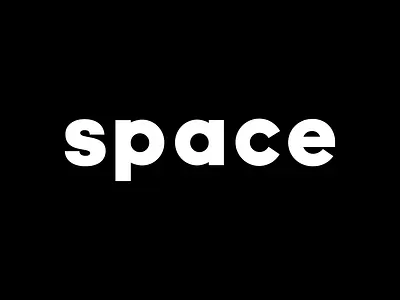 SPACE font gradient illustration logo motion graphics space typography