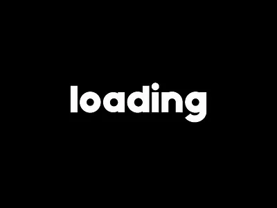 LOADING 2d animation animation design graphic font gradient illustration loading logo typography vector