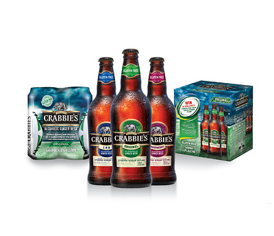 Crabbies Redesign alcohol branding design graphic design packaging design