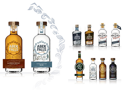 Aber Falls concepts alcohol branding design graphic design packaging design