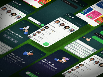 WhatsApp - concept UI UX app concept mobile redesign ui ux visual whatsapp