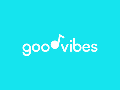Good Vibes Production good vibes logo design logotype music note