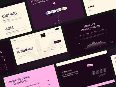 Introducing the Amethyst Strategy Investment Page bitcoin blockchain crypto eth investing ui ux