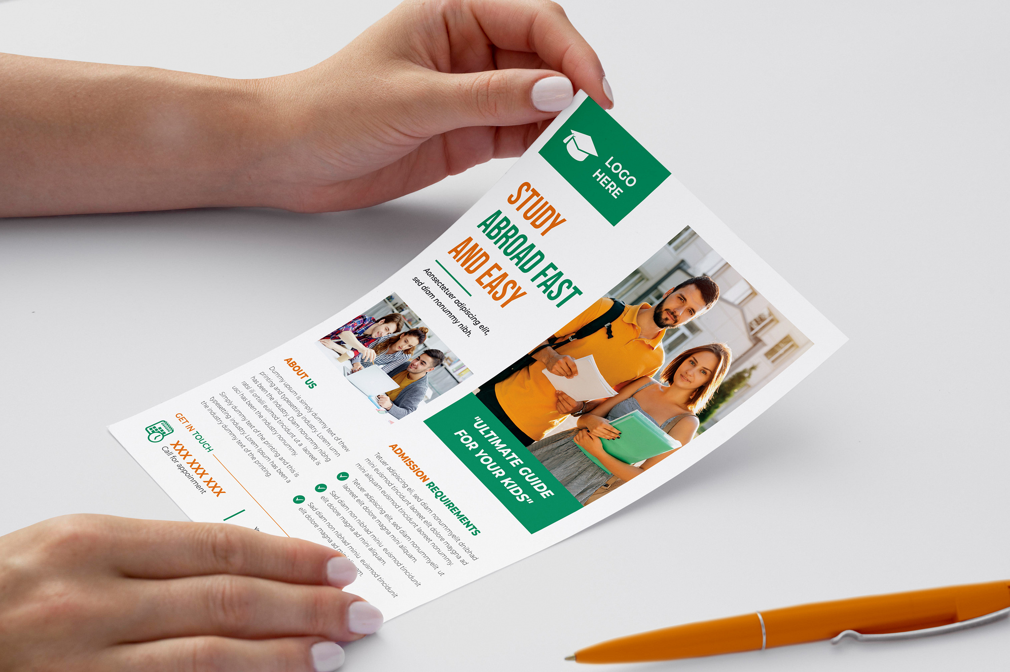 School admission flyer template. by Pranto Saha [CF ID: #4478928] on  Dribbble