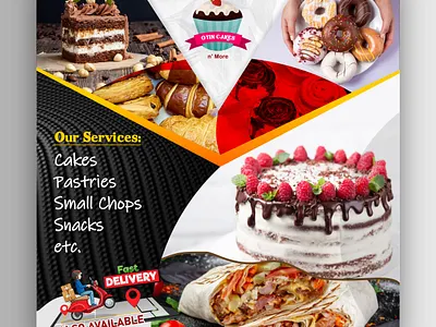 Social Media Flyer cake design eflyer flyer graphic design instagram pateries social media post vector