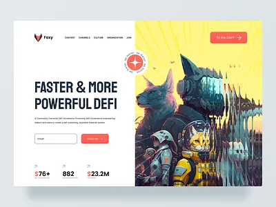 FOXY - Website Design branding design figma illustration logo typography ui ui design ux vector