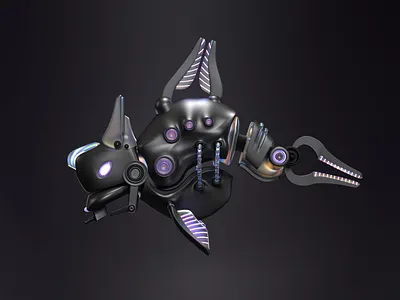 3D Character for Ocean Verse Project | Epic Fish animation branding fishdesign graphic design motion graphics