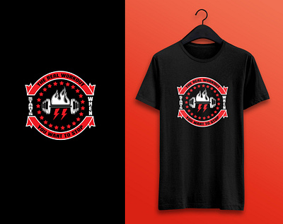 Fitness T Shirt Design branding design graphic design illustration logo typography vector